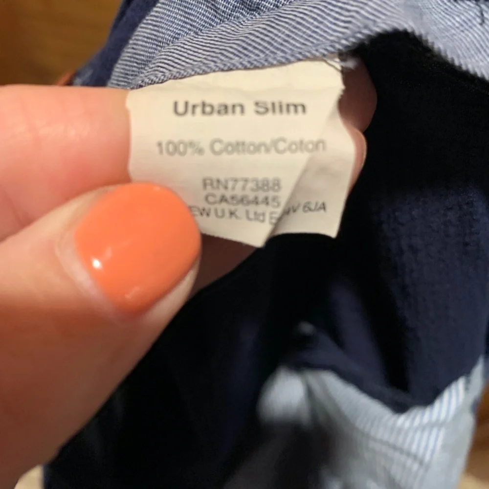 J. Crew Urban Slim Trousers Navy size 34x34